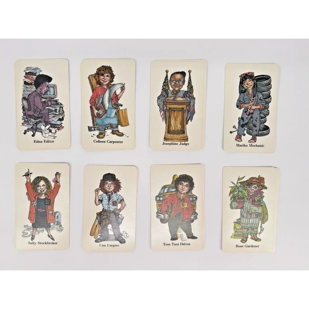 Vintage‎ Old Bachelor Card Game 1990s Funny Old Maid Twist Girl Power